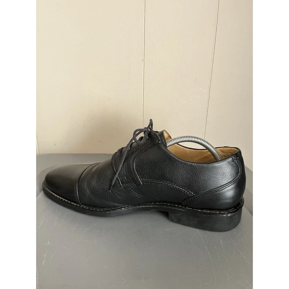 Studio Belvedere Black Leather Dress Shoes‎ Men's Size 10.5 D Duke Oxford
